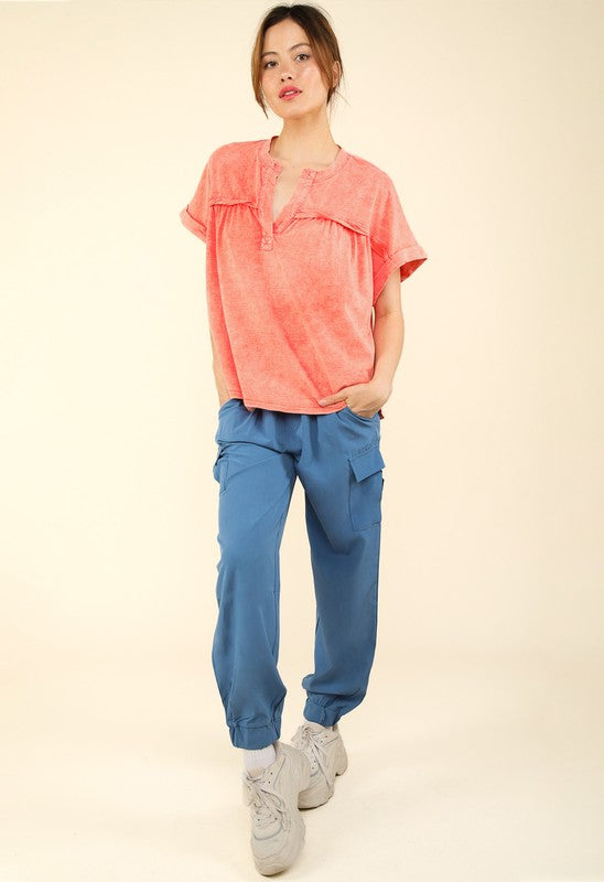 High Waisted Cargo Joggers