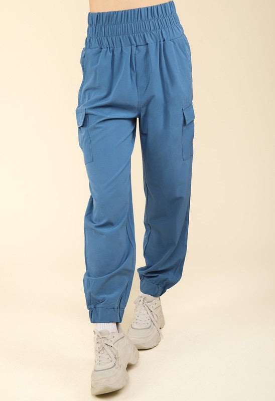 High Waisted Cargo Joggers