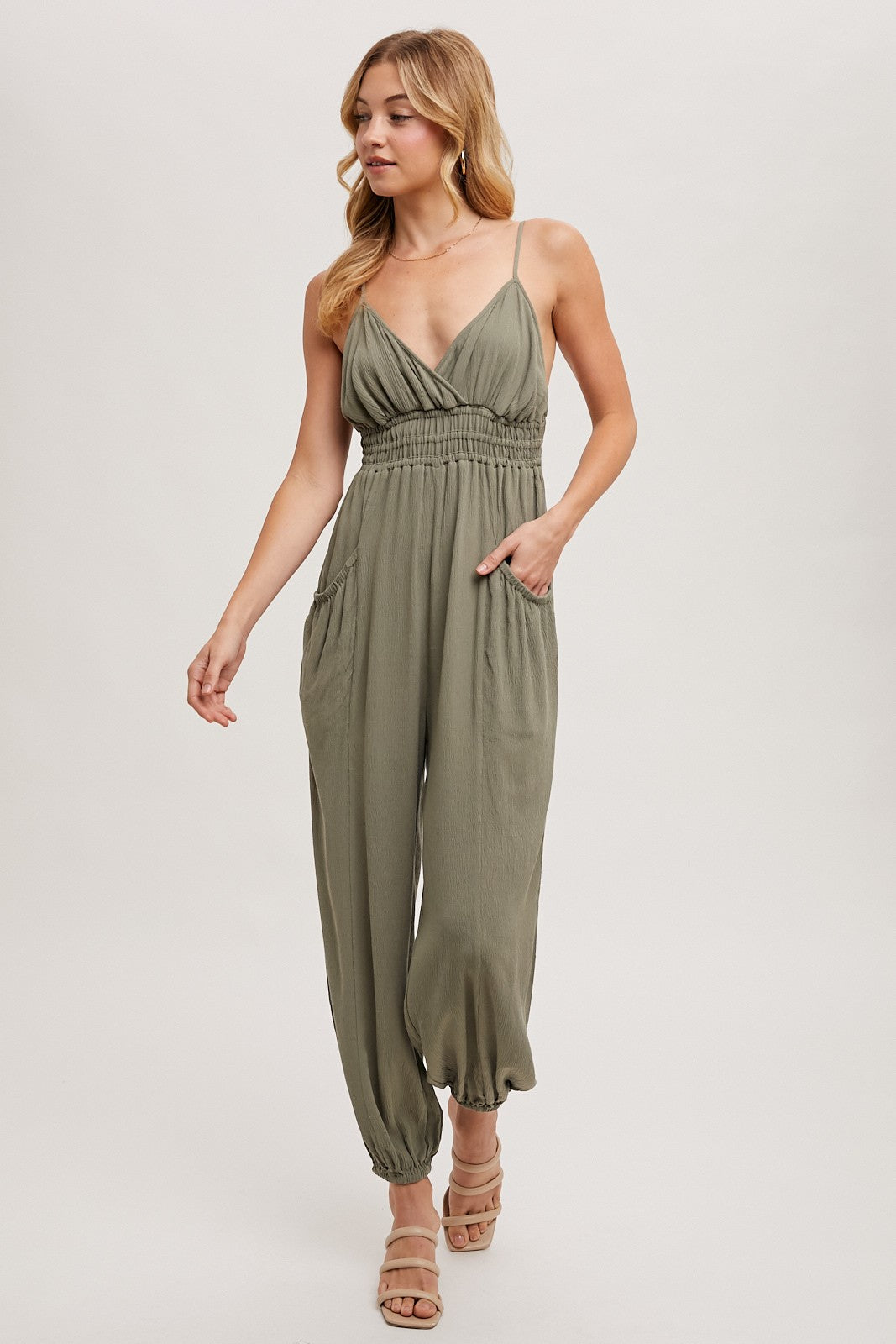 Adjustable Smock Jumpsuit