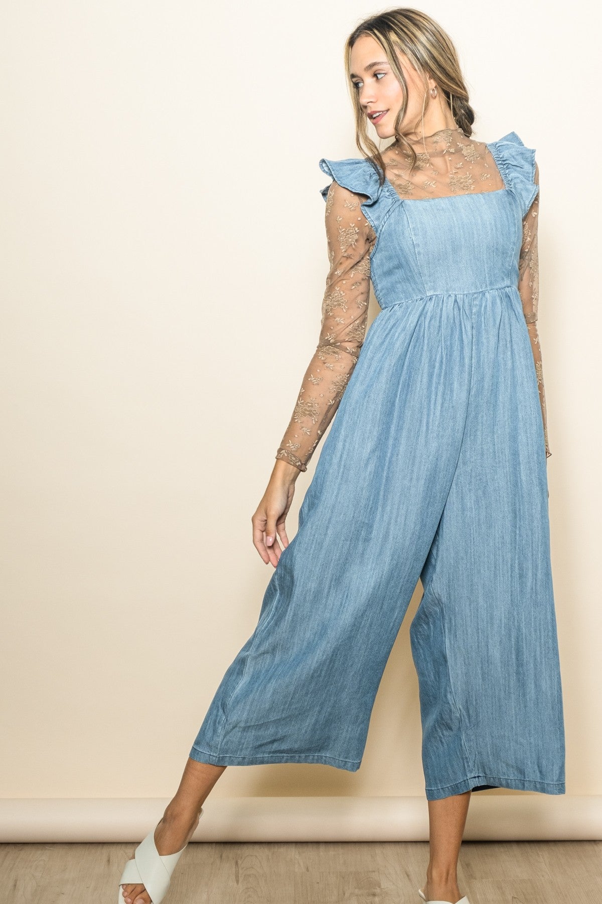 Vintage Cropped Jumpsuit