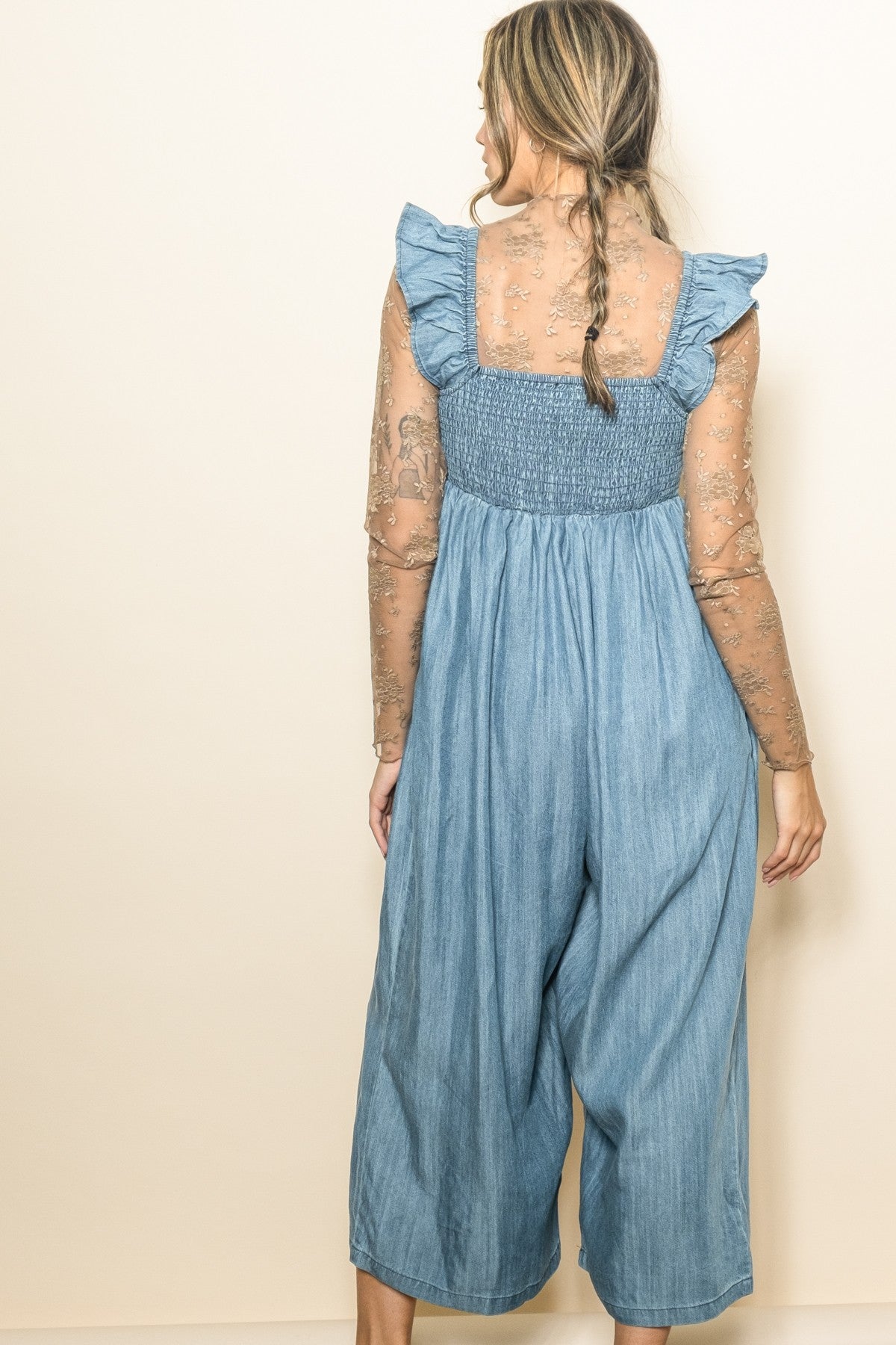 Vintage Cropped Jumpsuit