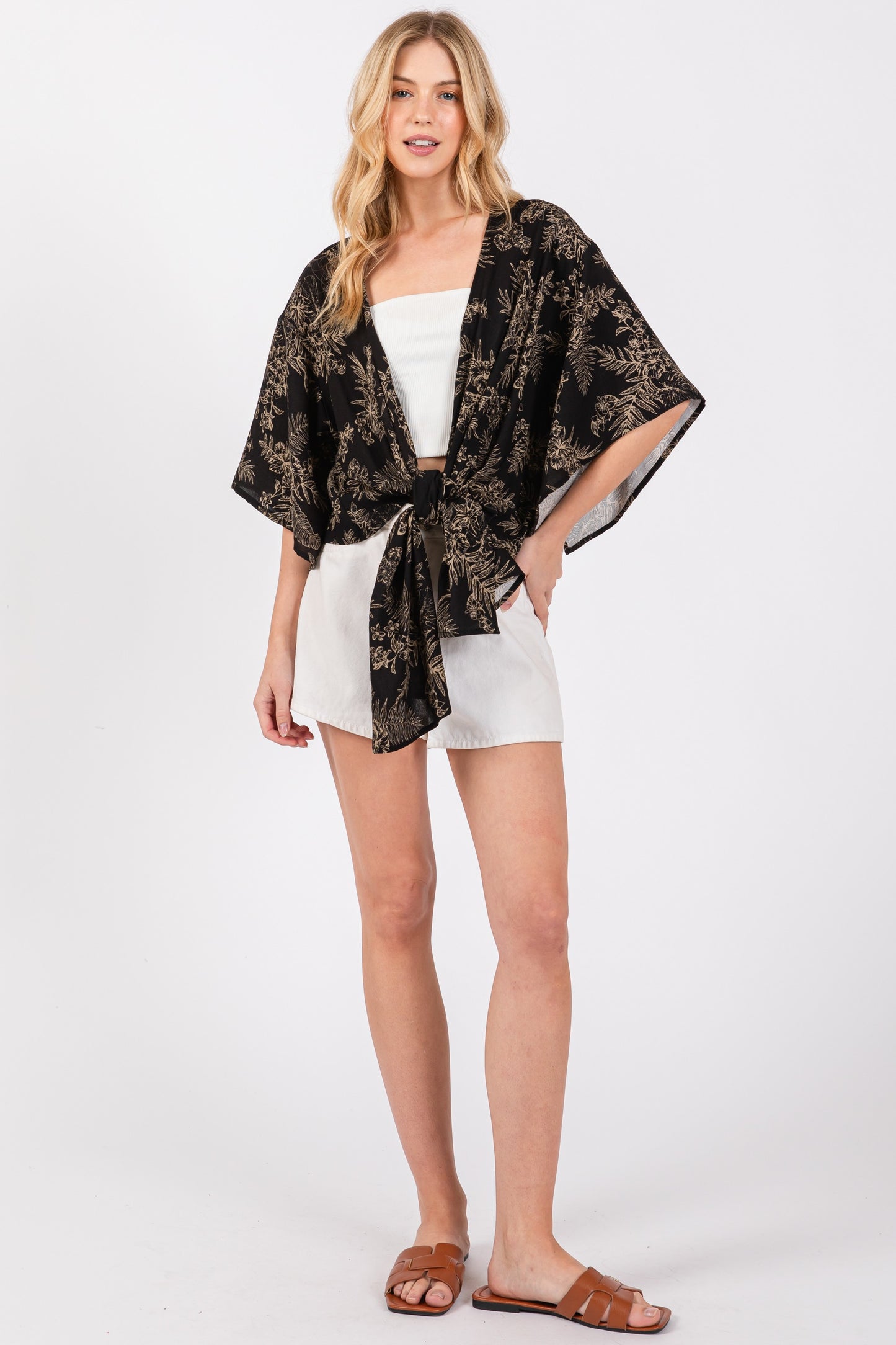 Print Kimono Cardigan