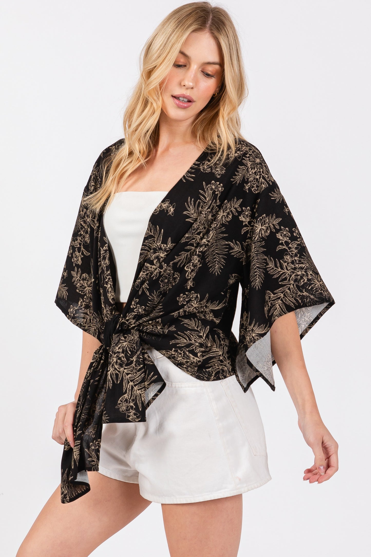 Print Kimono Cardigan