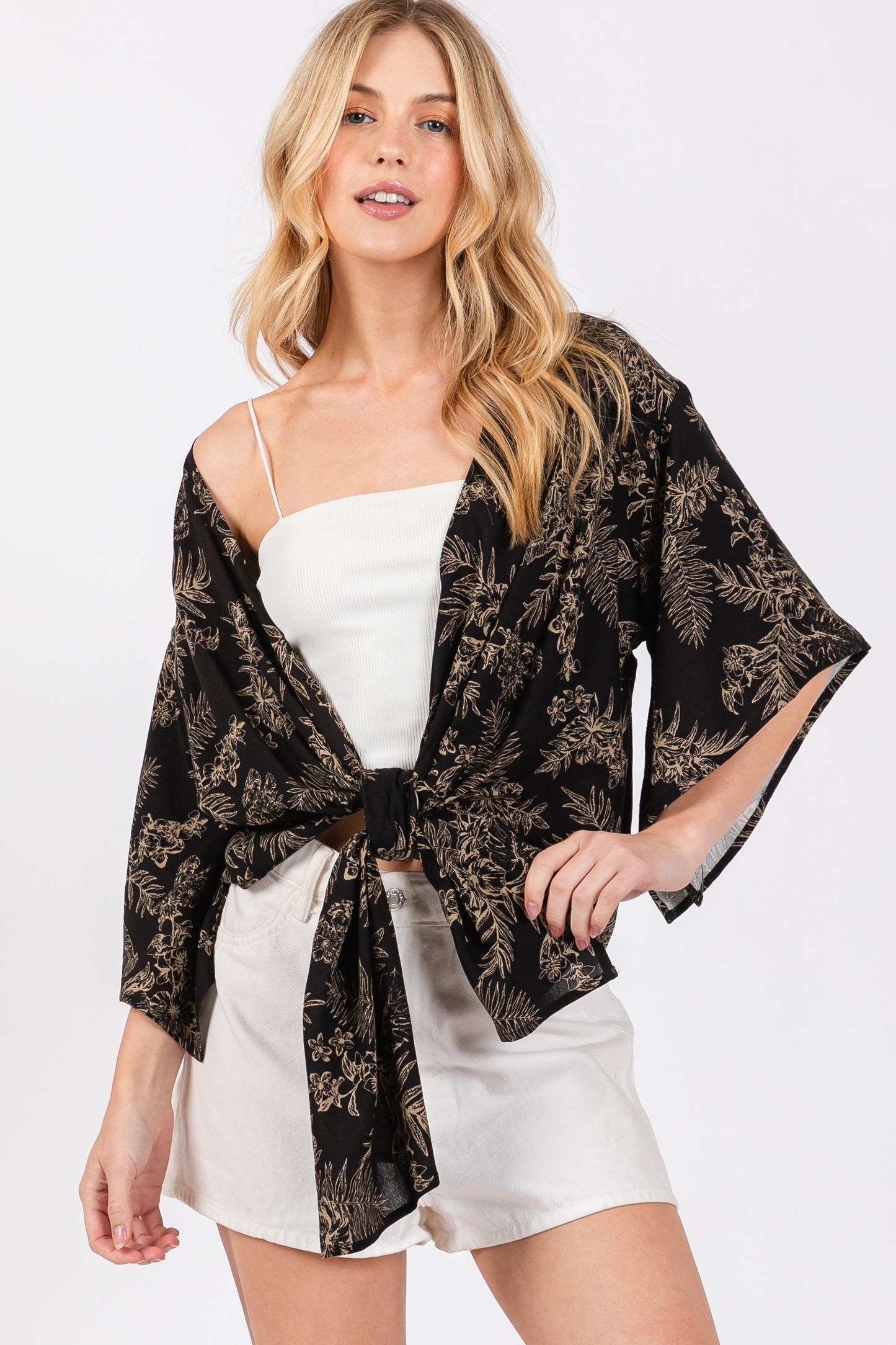 Print Kimono Cardigan