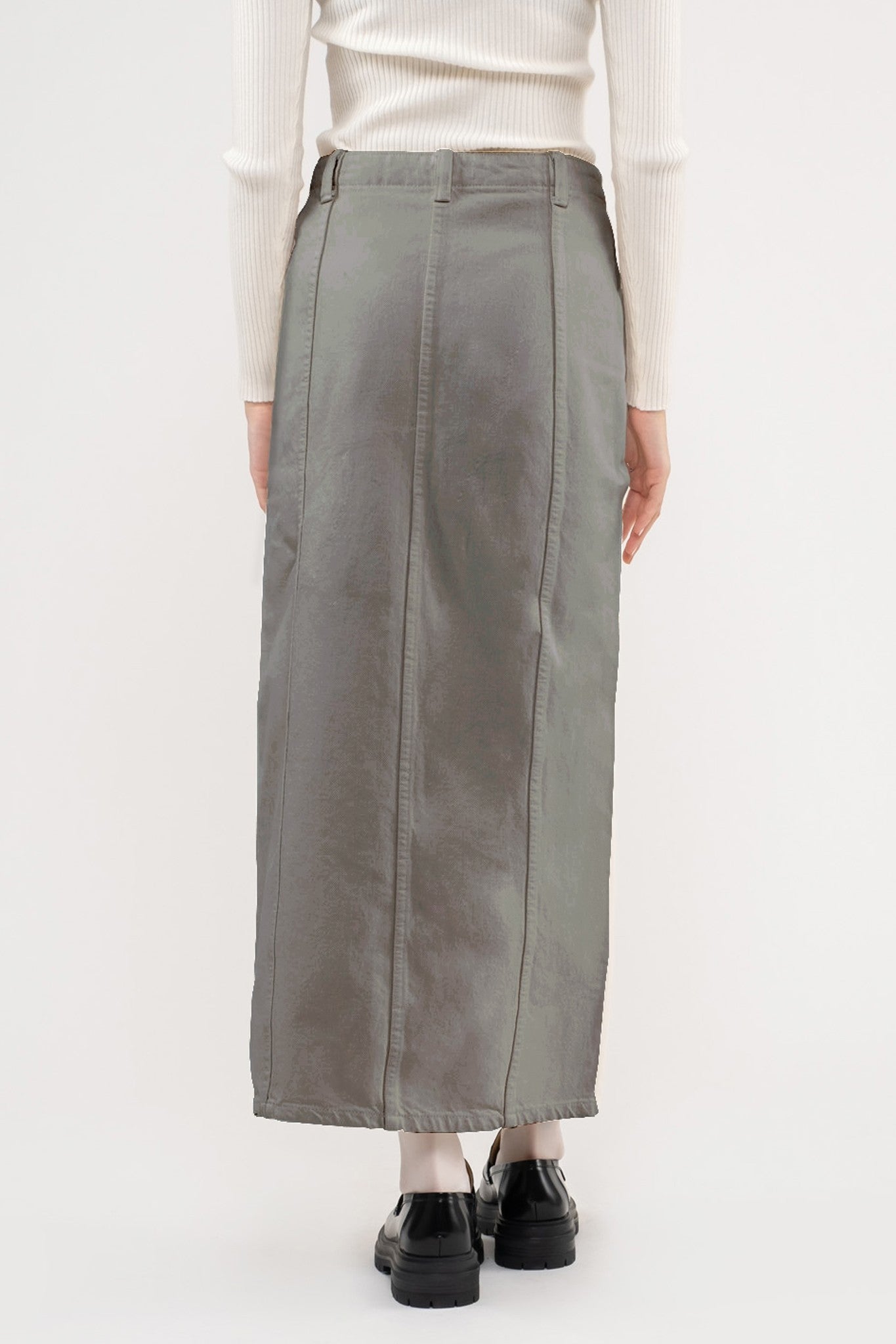 Front Slit Maxi Skirt