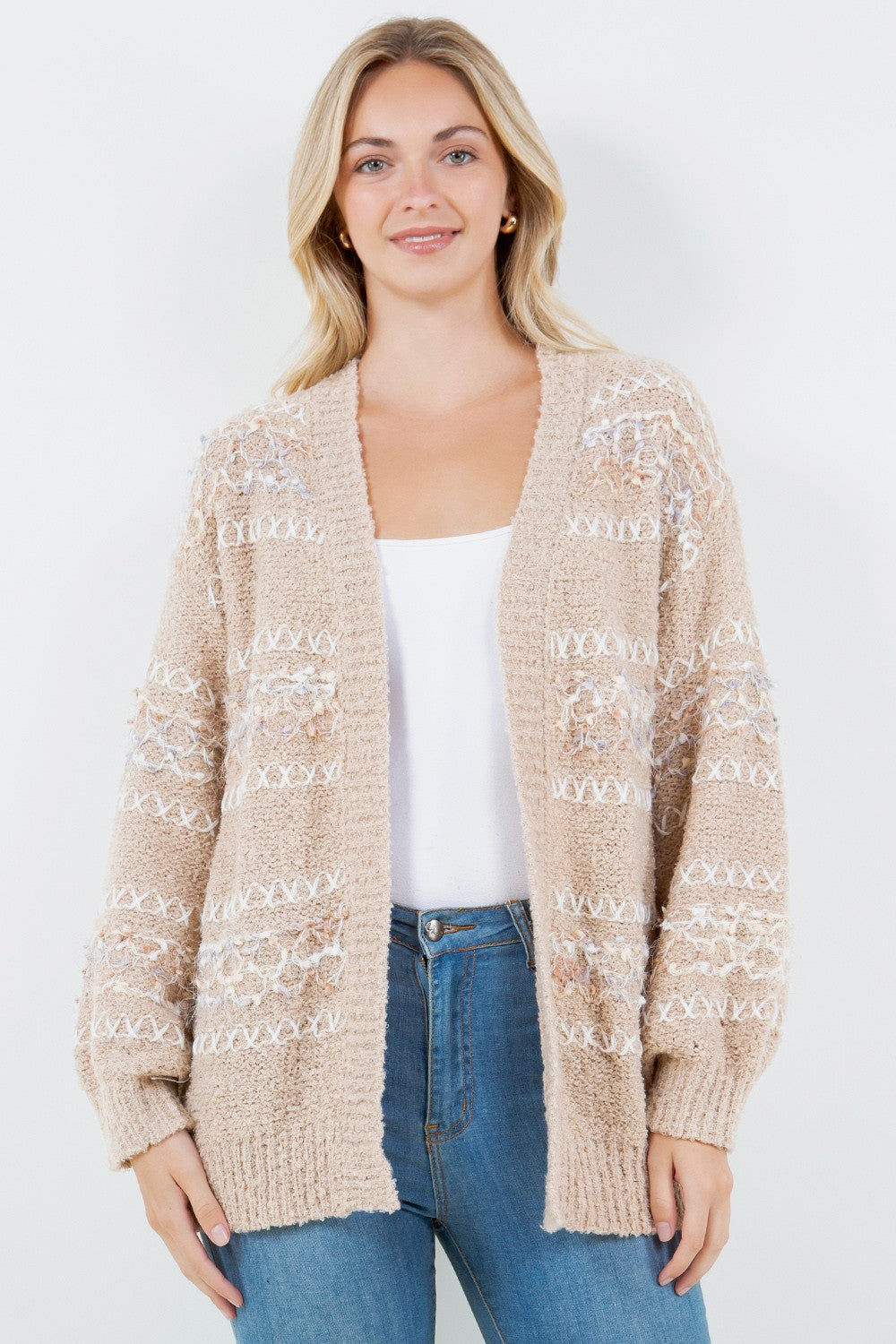 Knit Pattern Cardigan