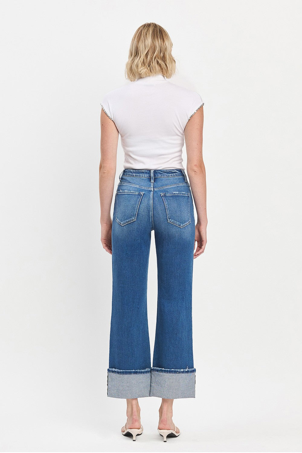 90's Vintage Cuffed Jeans