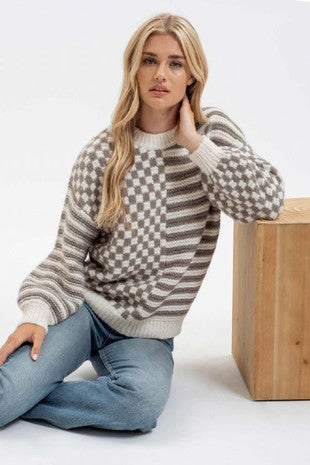 Stripe Crewneck Sweater