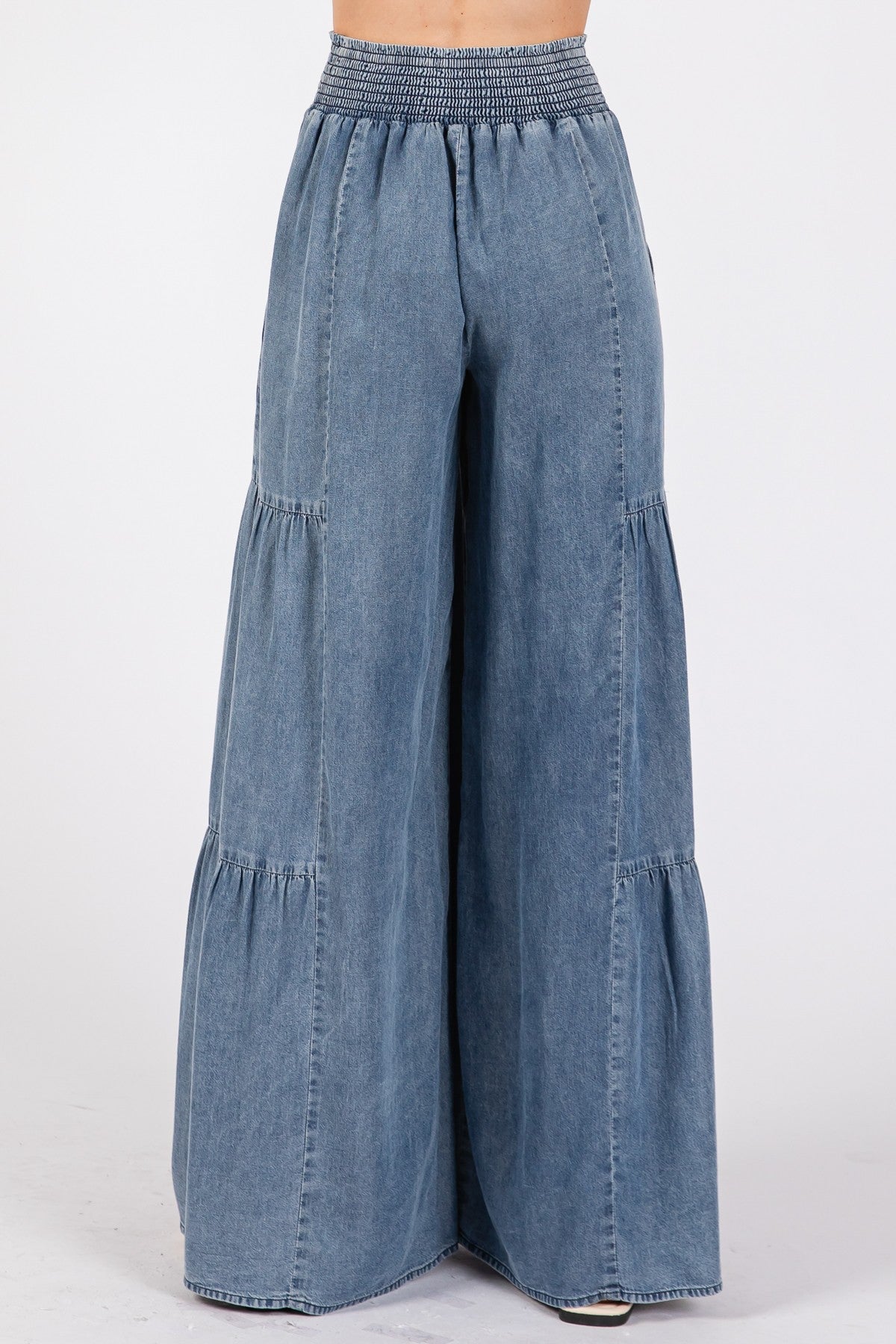 Tiered Wide Leg Pants