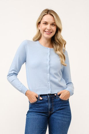 Round Neck Cardigans