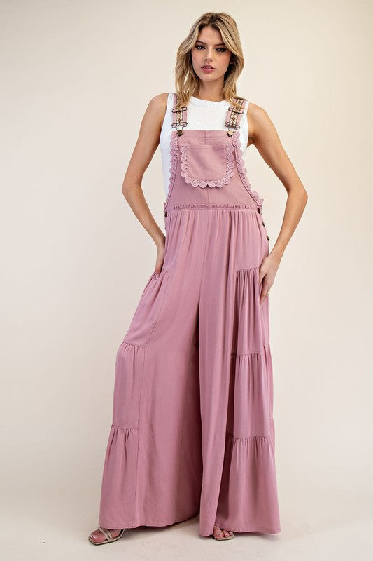 Lace Trim Jumpsuit
