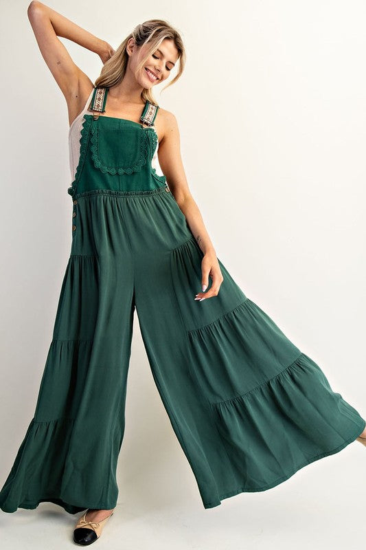 Lace Trim Jumpsuit