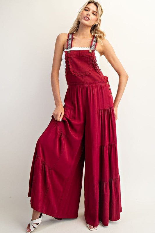 Lace Trim Jumpsuit
