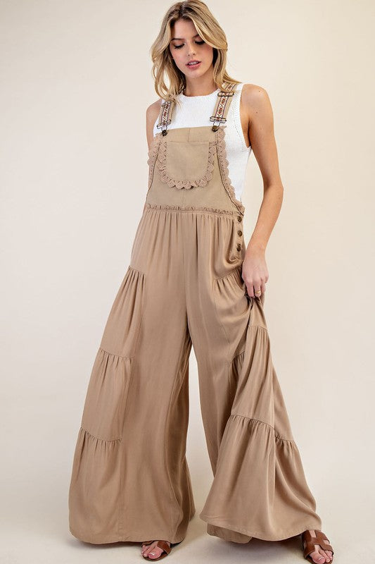 Lace Trim Jumpsuit