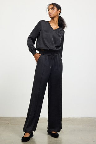 Elastic Waisted Wide Pants