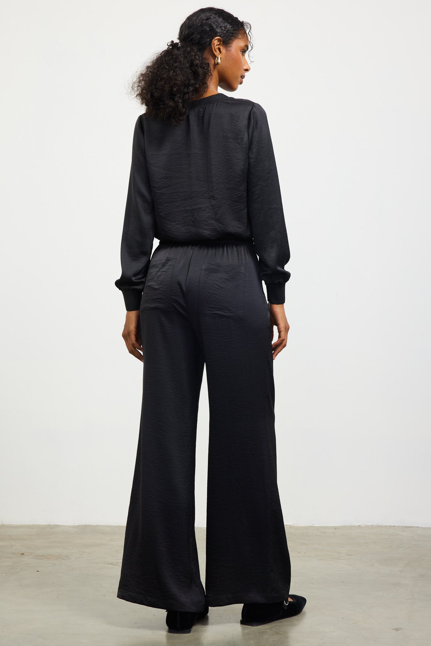 Elastic Waisted Wide Pants