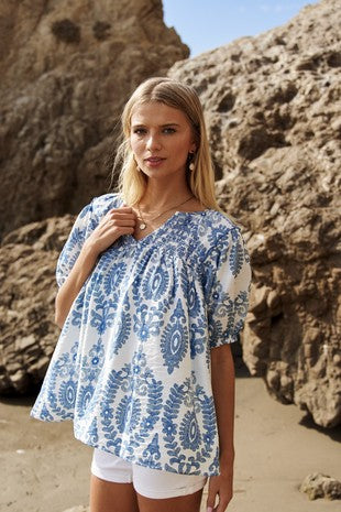Chic Smocked Top