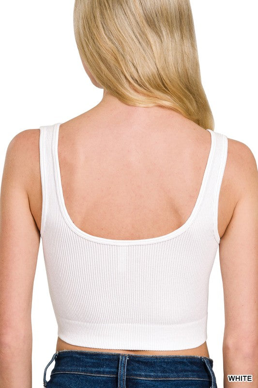 Split Neck Tank Top