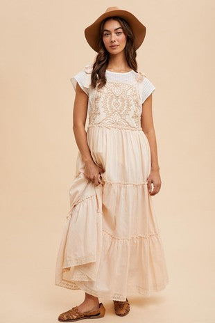 Embroidered Boho Dress