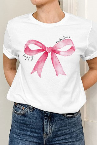 Pink Bow Graphic Tee