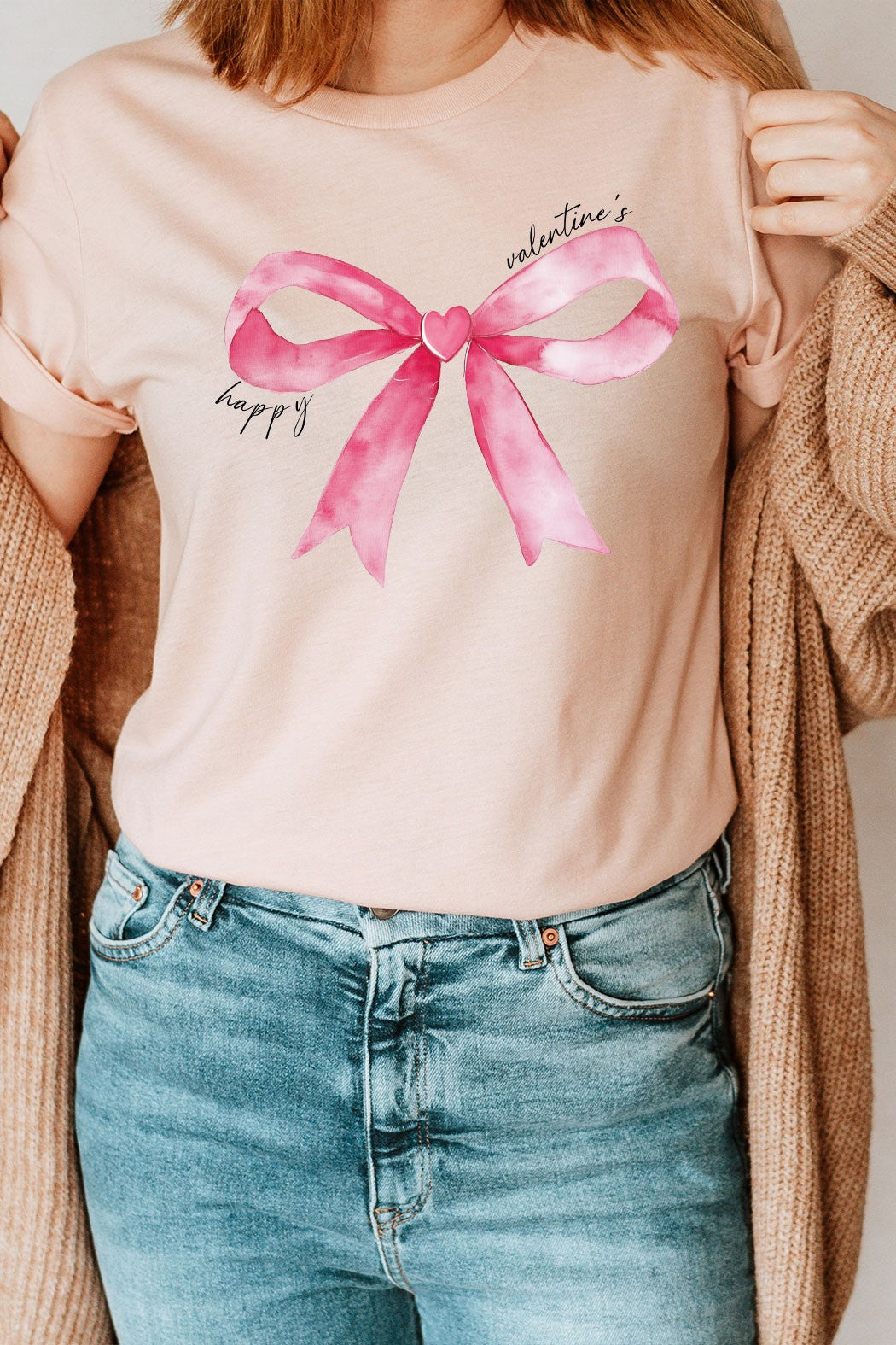 Pink Bow Graphic Tee