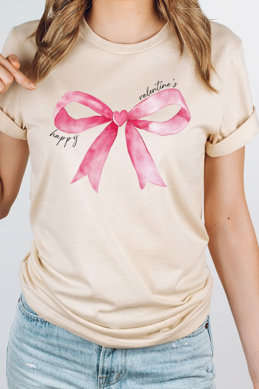 Pink Bow Graphic Tee