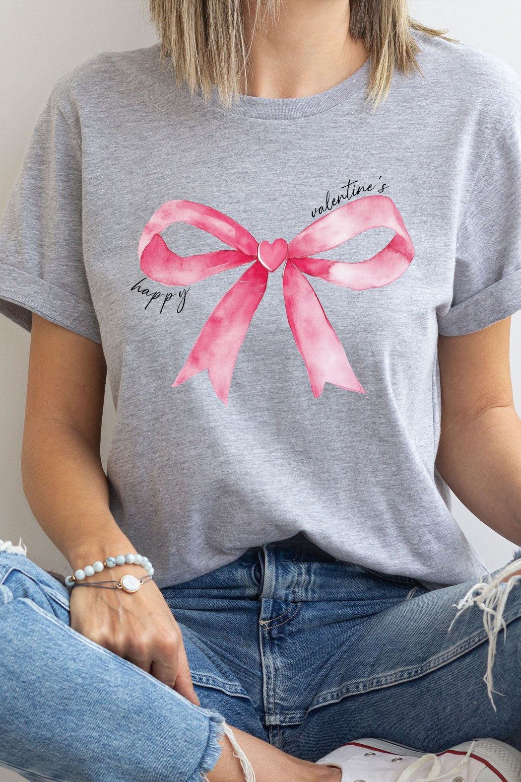 Pink Bow Graphic Tee