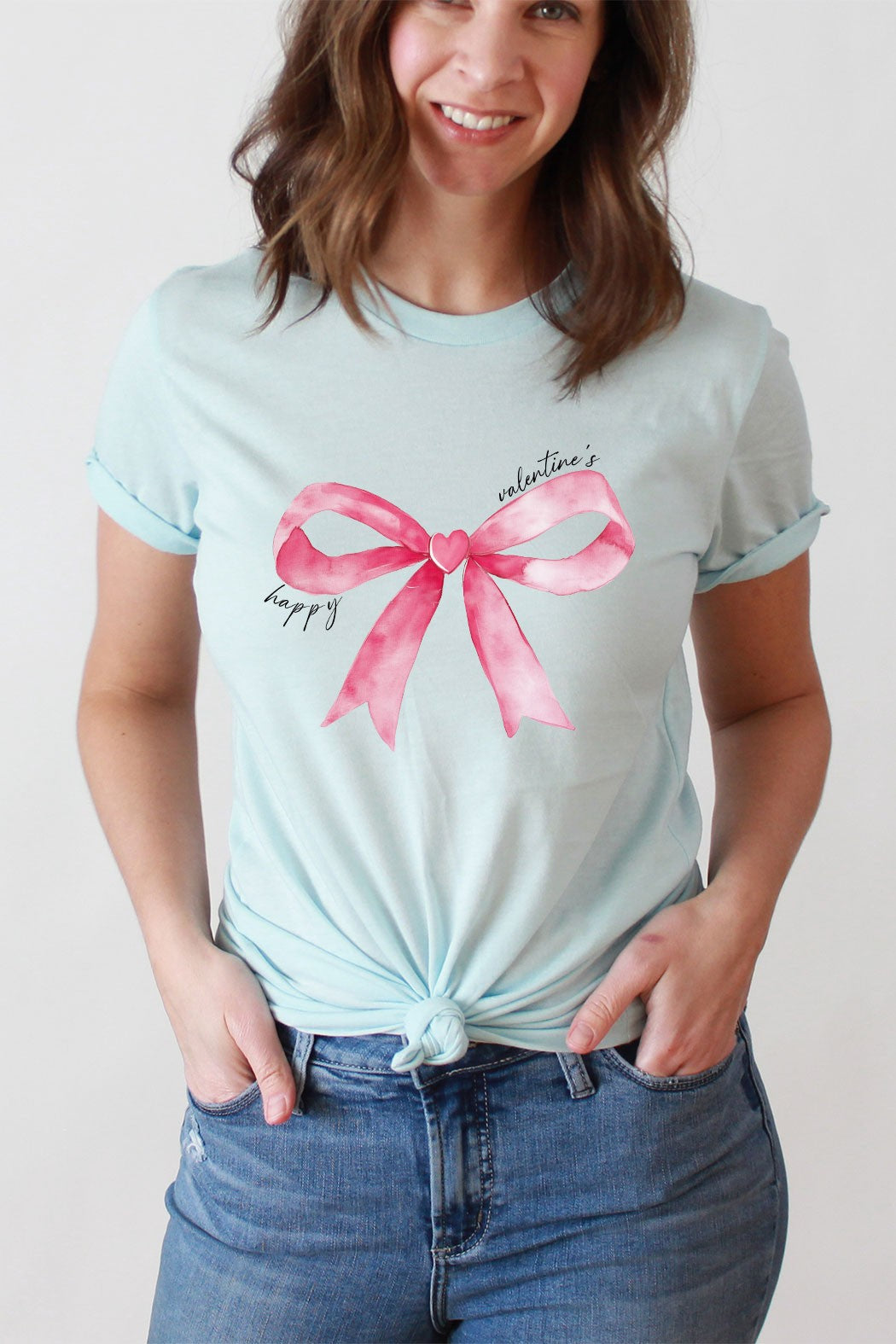 Pink Bow Graphic Tee