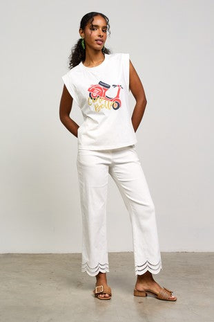 Embroidered Graphic Shirt