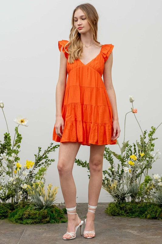 Tiered Babydoll Mini Dress