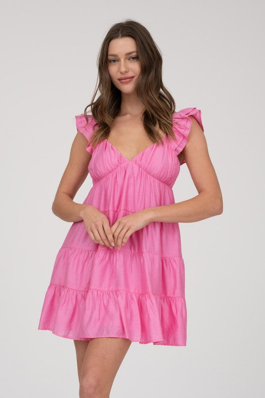 Tiered Babydoll Mini Dress