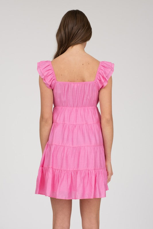 Tiered Babydoll Mini Dress