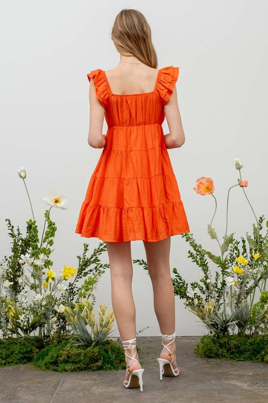 Tiered Babydoll Mini Dress