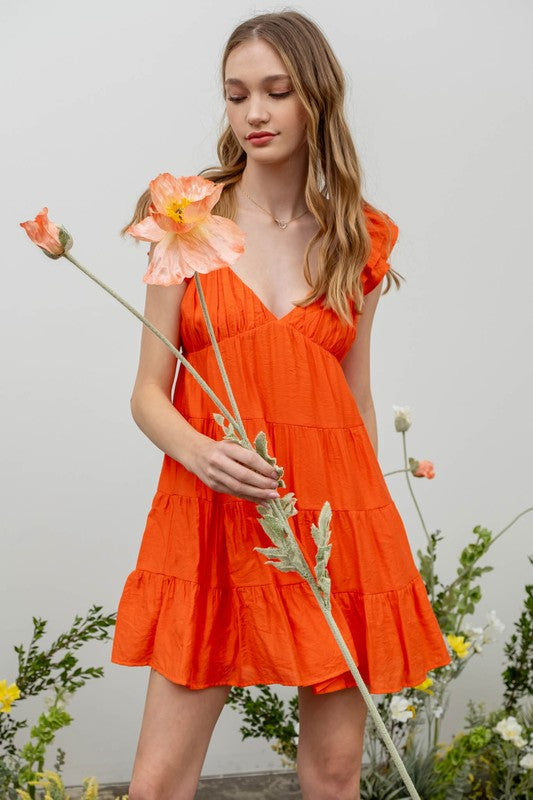 Tiered Babydoll Mini Dress