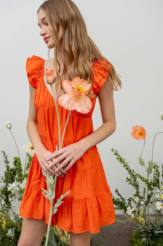 Tiered Babydoll Mini Dress