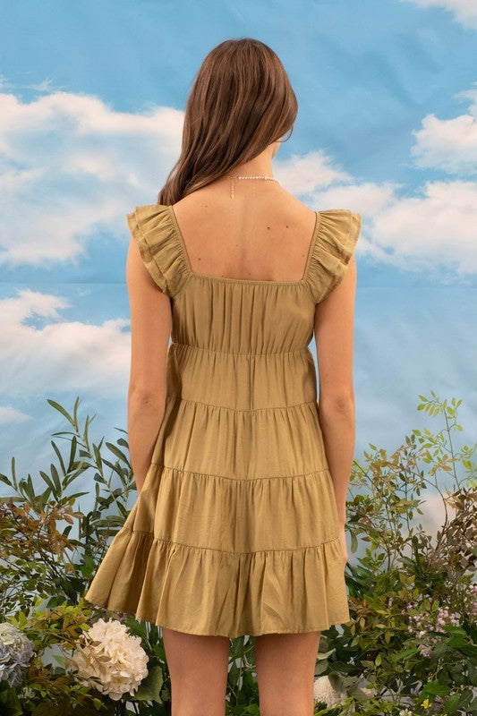 Tiered Babydoll Mini Dress
