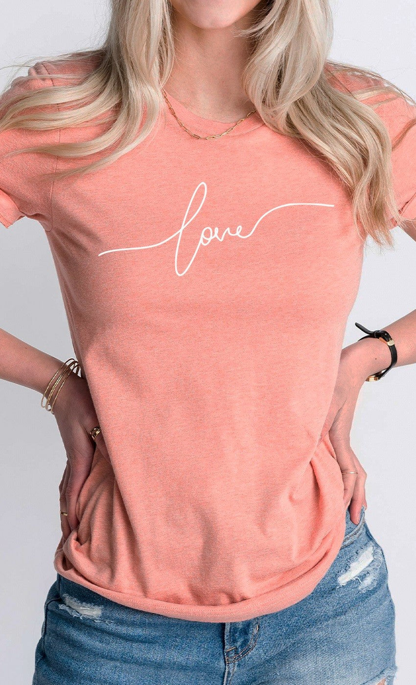 Love in Cursive Tee