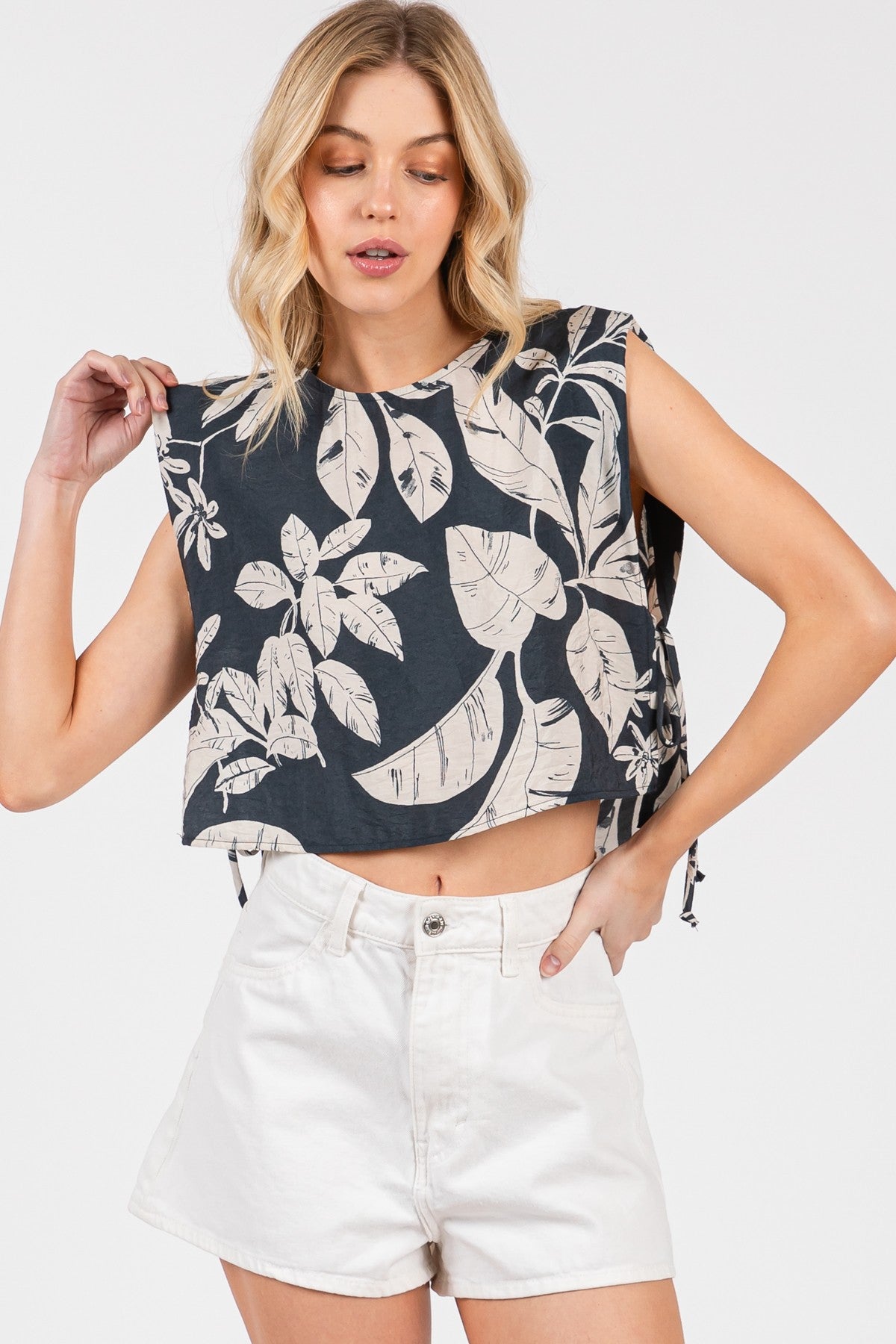 Side Tie Detailed Top