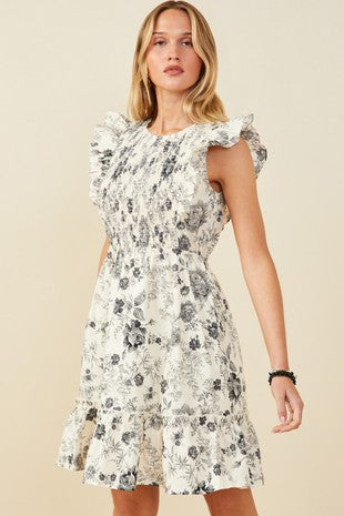Floral Smock Dress