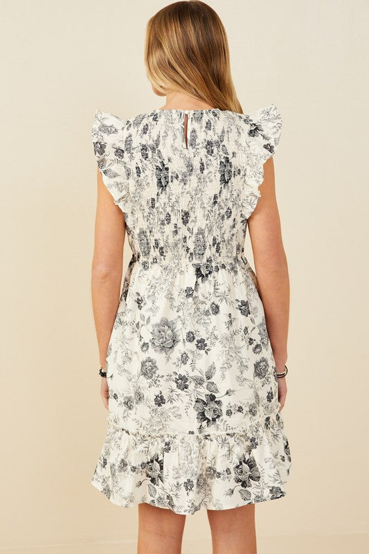Floral Smock Dress