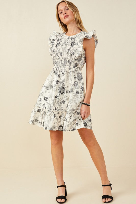 Floral Smock Dress