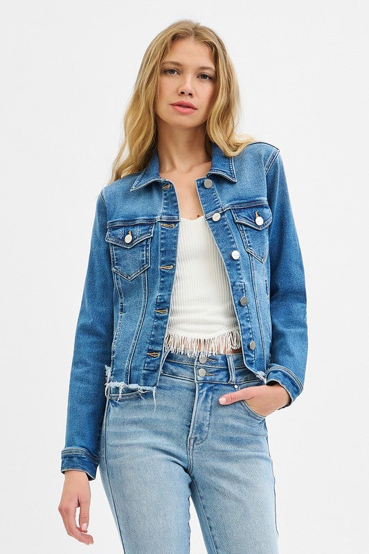 Fray Denim Jacket
