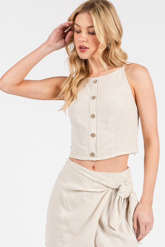 High Neck Cami Top