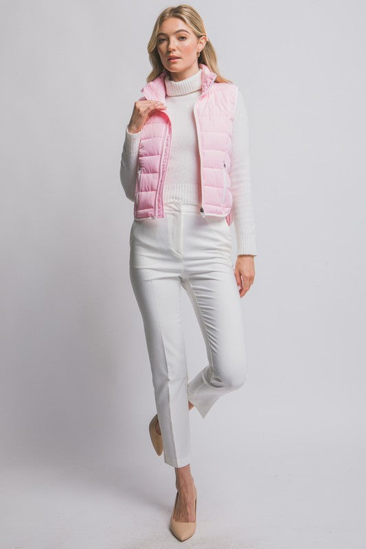 Contrast Packable Vest