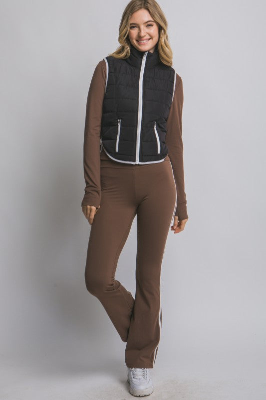 Contrast Packable Vest