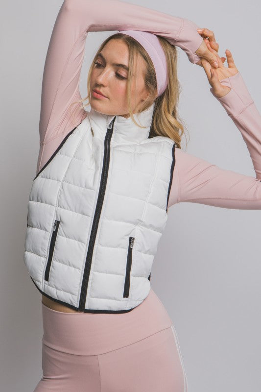 Contrast Packable Vest