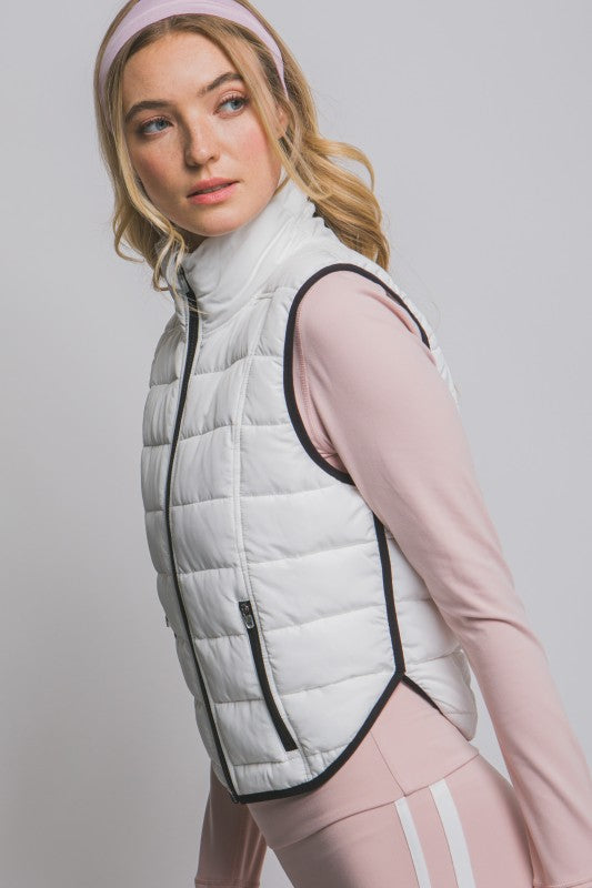 Contrast Packable Vest