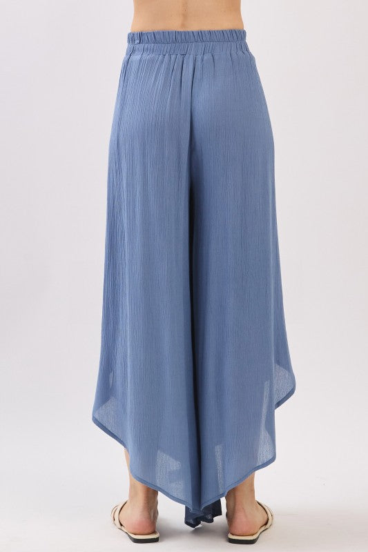 Overlap Wide Leg Pants