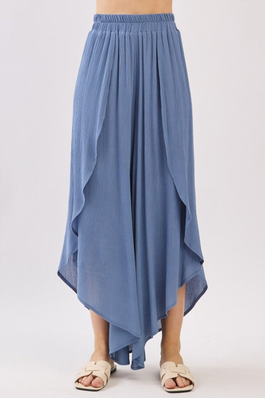 Overlap Wide Leg Pants