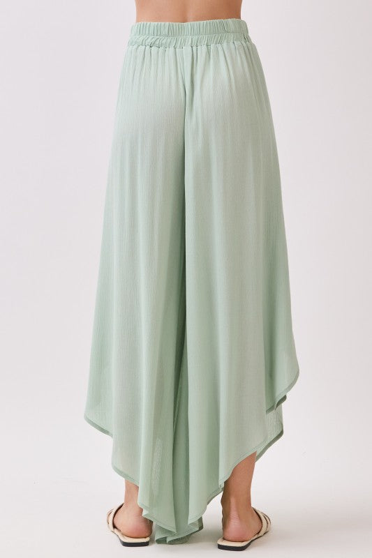 Overlap Wide Leg Pants